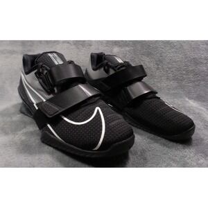Nike Romaleos 4 Mens Size 9.5 Shoes Black White Weightlifting Training NWOB